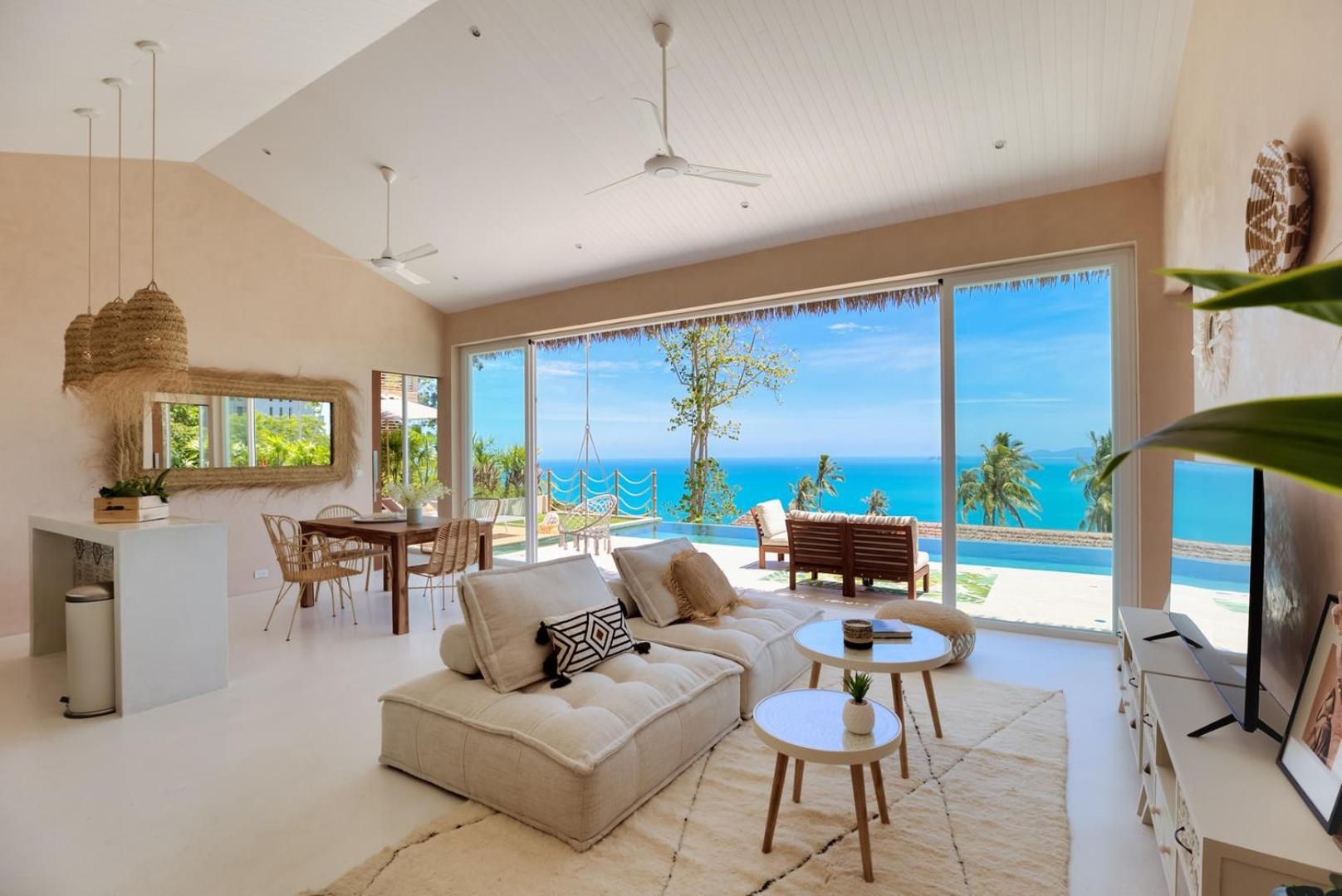 Tropical Seaview Villa With Pool 사무이 외부 사진